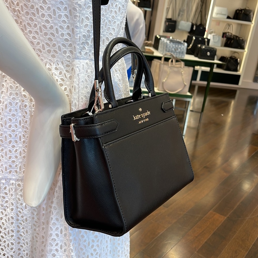 Kate Spade staci small satchel black NWT - Picture 12 of 16